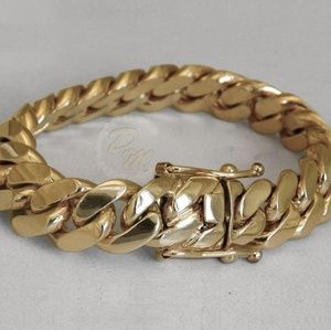 Miami Cuban Link Bracelet 18k Gold Plated